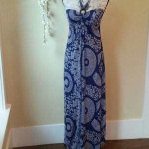 Janice necktie maxi dress